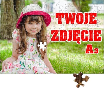 FOTO PUZZLE A3 WŁASNYM ZDJĘCIEM NADRUKIEM PREZENT