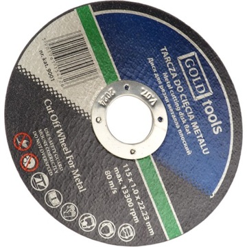 ДИСКИ РЕЖНЫЕ ПО МЕТАЛЛУ 115x1,0 10 шт. ЩИТОК