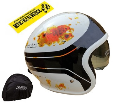 KASK MOTOCYKLOWY OTWARTY RHINO JET CITY 2 GOLF M