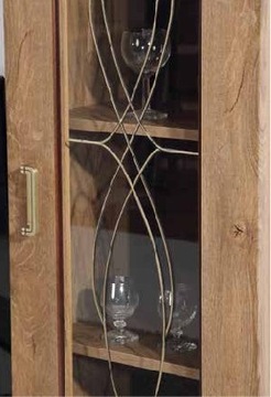 Комод, шкаф-витрина TADEUSZ T14 - ДУБ СЕНТЕННИАЛЬНЫЙ