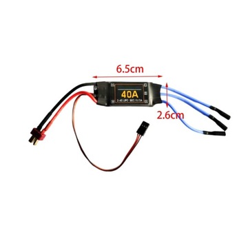 RC ESC, бесщеточный ESC 40A, водонепроницаемая Т-образная головка для электронного припоя