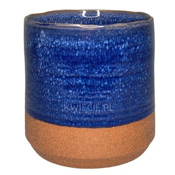 Osłonka CERAMICZNA Doniczka Kobaltowa Ø 13 cm
