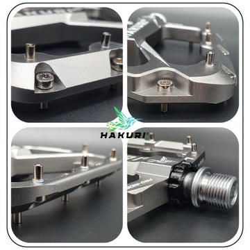 АЛЮМИНИЕВЫЕ ВЕЛОСИПЕДНЫЕ ПЕДАЛИ HAKURI 3 ЛЕГКИХ ПОДШИПНИКОВ ПЛАТФОРМА MTB DH TRIAL