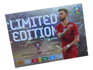 PANINI EURO UEFA 2020 KARTY PIŁKARSKIE LIMITED BRUNO FERNANDES