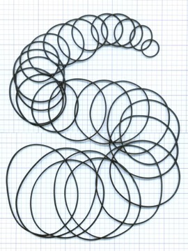 КОМПЛЕКТ ПРИВОДНЫХ РЕМНЕЙ 1,2x1,2 мм ПРИБЛ. 30 ШТУК
