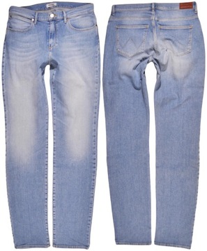WRANGLER spodnie blue jeans HIGH SLIM W30 L34