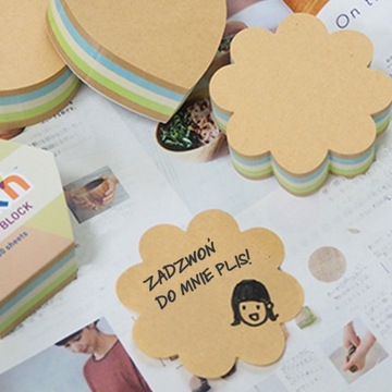 БЛОКНОТ «ЦВЕТОК», 67Х67ММ, СМЕШИВАНИЕ 5 ЦВЕТОВ. ПАСТЕЛЬ+ПЕРЕРАБОТКА