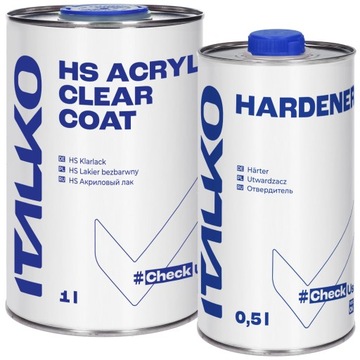 ITALKO LAKIER BEZBARWNY HS 2:1 + UTWARDZACZ 1,5L KPL