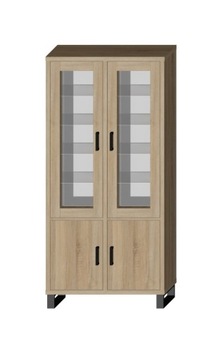 SARA LOFT 4D 120 Высокая металлическая витрина - ланселот