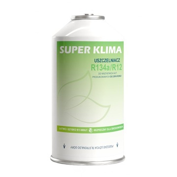 GAZ R134a USZCZELNIACZ OLEJ DO NAPRAWY KLIMATYZACJI Super Klima