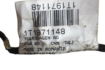 KABELOVÁNÍ ZADNÍ KRYTU VW TOURAN (1T3) 1T1971148 1.6L DIESEL 77KW 2012