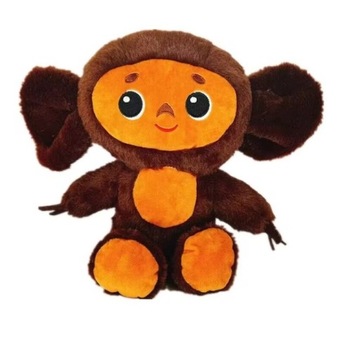 MASKOTKA PLUSZAK MAŁPKA CHEBURASHKA BRĄZOWA 20 cm