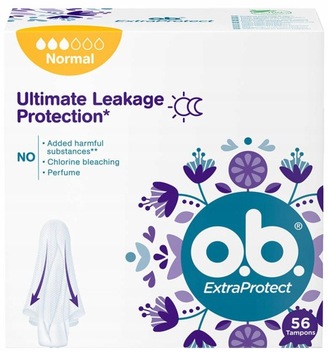 OB Extra Protect Normal Tampony Higieniczne 56 sztuk