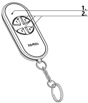 ZAMEL PILOT 4-KANAŁOWY P-457/4 EXTA LIFE
