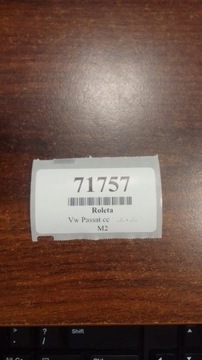VW PASSAT CC ROLETA OKNO ZADNÍ 0907491