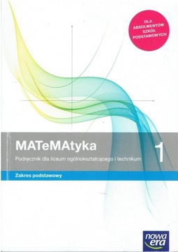 MATEMATYKA 1 ZP NOWA ERA 2019 PODRĘCZNIK