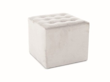 PUFA TAPICEROWANA LORI VELVET JASNY SZARY BLUVEL 03