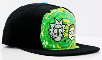 Czapka z prostym daszkiem męska Rick and Morty SNAPBACK 56-60cm czarna