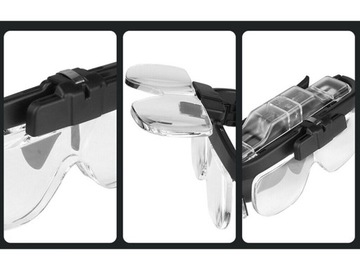 ЛУПА ПОДСВЕТКА СМЕННЫЕ СВЕТОДИОДНЫЕ ЛИНЗЫ ЛУПА 4,5-кратный КОРПУС