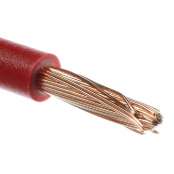Kabel przewód LGY 1,5 mm2 jednożyłowy Czerwony