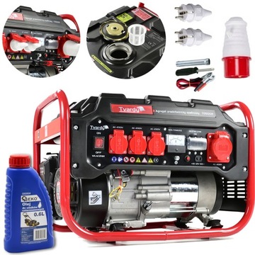 AGREGAT PRĄDOTWÓRZCZY GENERATOR 2,8kW 7KM 3X230V 1X400V AVR + OLEJ 0,6L