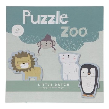 Little Dutch Puzzle Zoo-6 elementów