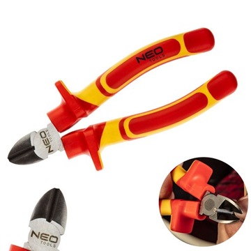 NEO Tools ЩИПЦЫ БОКОВЫЕ ДЛЯ ЭЛЕКТРИКА 160 ММ 1000 В ПОЛИРОВАННЫЕ CrV 01-226