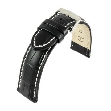 PASEK DO ZEGARKA CZARNY ALIGATOR 0182.01.20 20mm