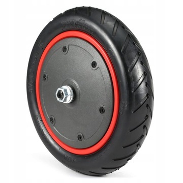 Черное ведущее колесо электросамоката