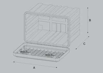 Ящик для инструментов DAKEN JUST 500 42л 500x350x400