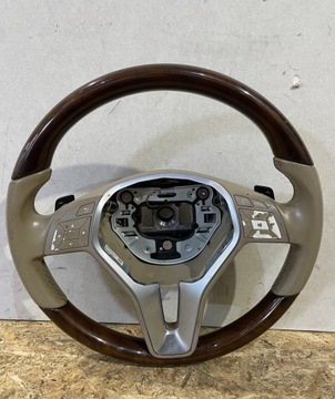 MERCEDES CLS W218 VOLANT KŮŽE DŘEVO LOPATA