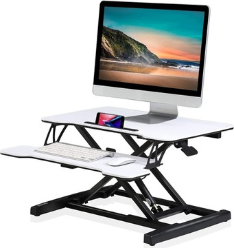 STOLIK POD LAPTOPA ROZKŁADANY REGULACJA BIAŁY 64CM