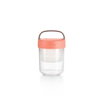Pojemnik JAR TO GO różowy 400 ml / Lekue