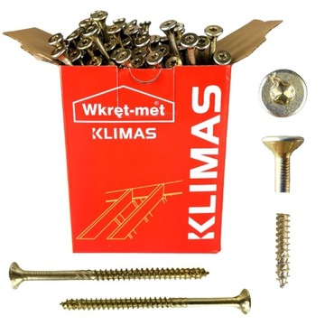 WKRĘTY CIESIELSKIE KMWHT 4x70 TORX STOŻKOWE 200szt
