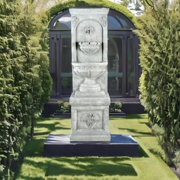 Садовый фонтан-колонна, песок, 150 см.