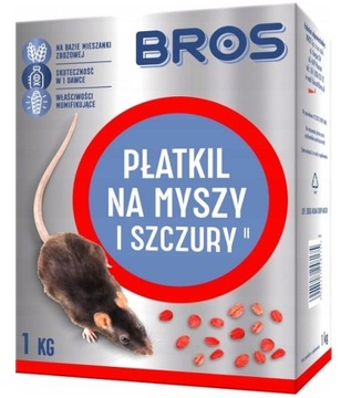 BROS PŁATKIL NA MYSZY I SZCZURY GRYZONIE TRUTKA 1 kg