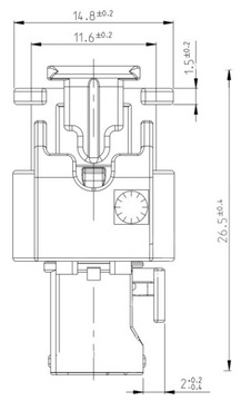 Разъем датчика удара FEP 5K0973323 со штифтами