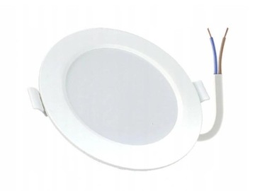 Płaska Lampka Oprawka Halogen LED 6W Barwa Ciepła Wpuszczana Sufitowa
