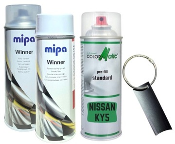 ZESTAW LAKIER SAMOCHODOWY SPRAY NISSAN KY5