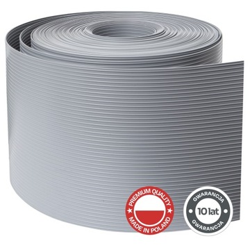 PREMIUM Taśma ogrodzeniowa SZARA 19cm x 26m