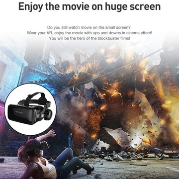 oshhni VR SHINECON 6.0 VR Гарнитура Очки виртуальной реальности Наушники 3D