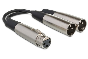 HOSA YXM-121 - Kabel typu Y, gniazdo XLR - dwa wtyki XLR