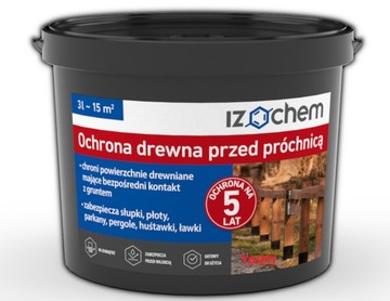 Izochem ŚRODEK OCHRONY DREWNA PRZED PRÓCHNICĄ 3L