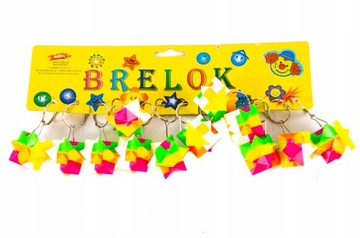 KOLOROWY BRELOK DO KLUCZY ZAWIESZKA 12SZT