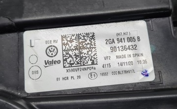 SVĚTLO LEVÝ OBYČEJNÁ VW T-ROC 2GA941005B