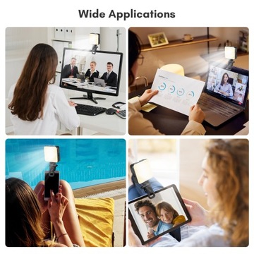 Andoer W64 Mini Clip-on LED Video Light Mobile