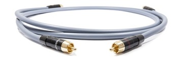 КАБЕЛЬ 2x RCA - 2RCA CINCH INTERKONEKT AUDIO MELODIKA MD2R10G GUNMETAL 1м