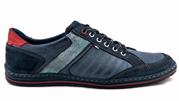 Półbuty męskie POLSKIE buty skórzane szyte 45