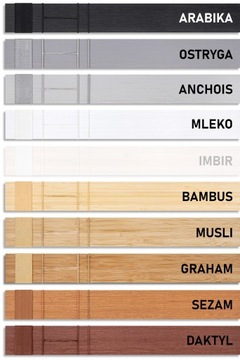 Бамбуковые жалюзи на заказ CLICKY Flip 50мм 160х240см