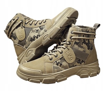 Buty TREKKINGOWE TAKTYCZNE WOJSKOWE MILITARNE Wodoodporne TRAPERY Moro R43